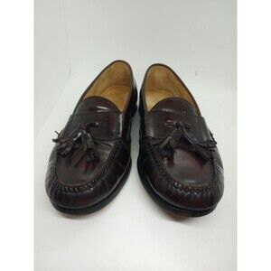 Cole Haan Shoes Mens Sz 9 D Tassel Loafers Burgundy Leather Slip On 03507